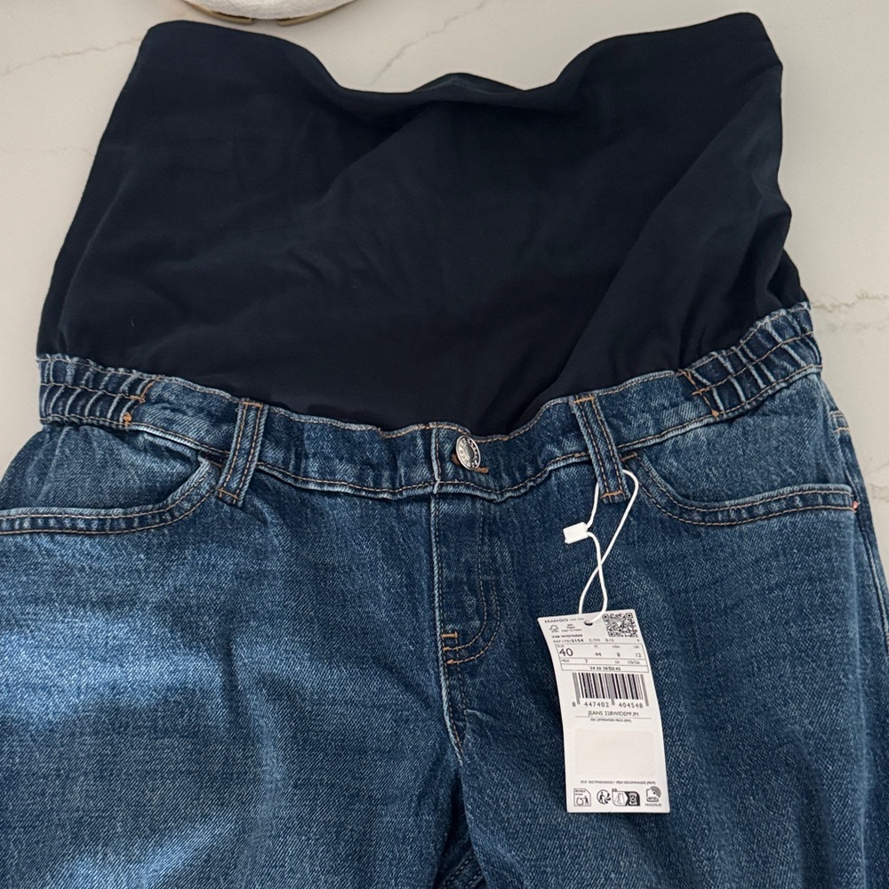 Mango Women's Wide Leg *Maternity* Jeans